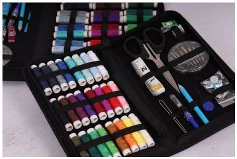 0 JE11 Sewing Kit: Premium: Zip Case: Medium: Blue