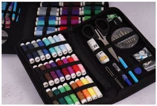 0 JE11 Sewing Kit: Premium: Zip Case: Medium: Blue