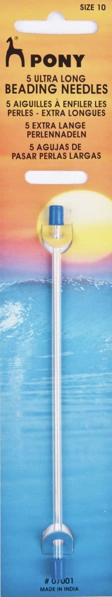 0 P07001 Gold Eye Sewing Needles: Beading Needle: Ultra Long: Size 10 - Pony