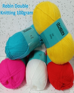 0 Robin Double Knitting Yarn 100g balls - Full Colour Range See below