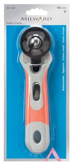 0 Rotary Cutter: 45mm - Soft Grip Handle -