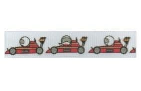 0 SR1216 12mm Racing Car Grosgrain Ribbon - 20m
