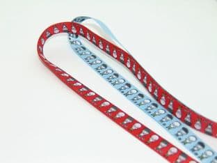 0 SR1218 12mm Football Team Grosgrain Ribbon - 20m - Full Colour Range