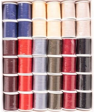 0 SURESEW 36 REELS X 100M DARK ASSORTED