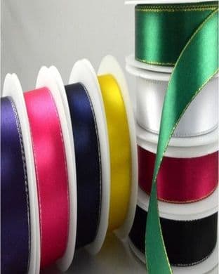 0 TS 55087 55087 - SINGLE SATIN RIBBON WITH LUREX EDGE!