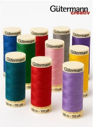 07 100m 2T100 Gutermann Sew-All Thread - Colours 600 - 699