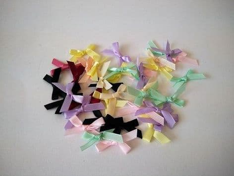 086-06 7mm Ribbon Bows - Full Colour Range
