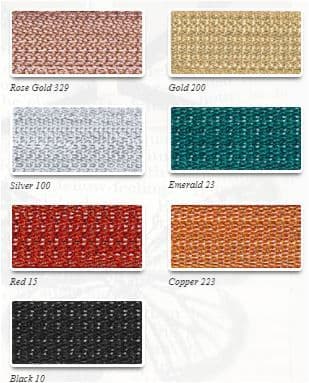 0b    3710 10mm Textured Metallic Ribbon - 20m