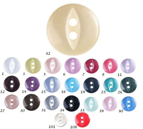 0G0339 Fish Eye Button - 30s 150 pack