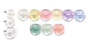 0G2177 Polyester Flower Button - 26s