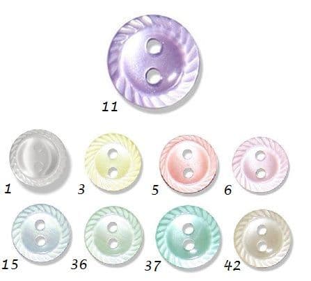 0G2178 Rope Edge Polyester Button - 18