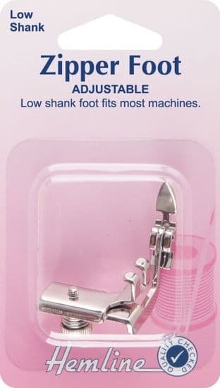 0H161 Zipper Foot: Adjustable