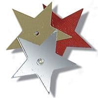 120/ Sequins: Stars: Large: 5 Packs of 23 - Full Colour Range