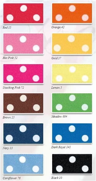 12251 15mm Polka Dot x 20m