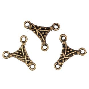 248\01 Y Connector: Gilt: 5 Packs of 3