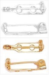 259\ Brooch Bar: 25mm: 5 Packs of 2 - Full Colour Range