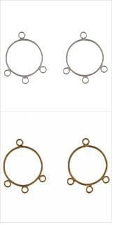 291\ Round Earrings with Loops: 5 Packs of 2 - Full Colour Range