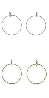 294\ Hoop Earrings: 50mm: 5 Packs of 2 - Full Colour Range