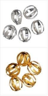 305\ Filigree Beads: Oval: 5 Packs of 5 - Full Colour Range