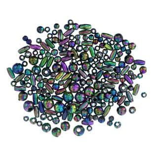 315\07 Plated Beads: Mixed: 5 Packs of 5g