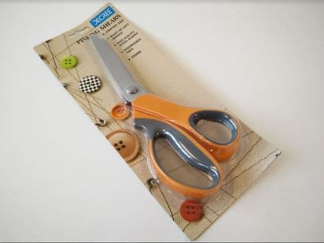 4099 Decree Scissors: Pinking Shear: Soft Grip - 23.5cm/9.25inch (1)