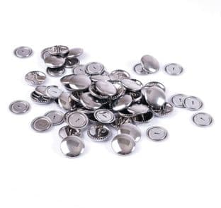 473.38 Self Cover Buttons: Metal Top - 38mm, 50 Sets