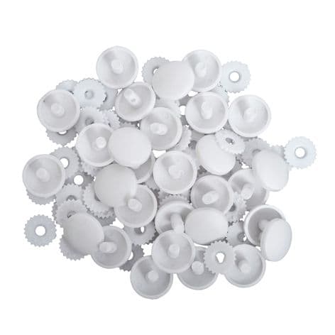 475.22 Self Cover Buttons: Nylon - 22mm, 100 Sets