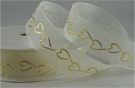 54199 - 15mm  Sheer Hearts x 20 Metres!!