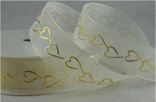 54199 - 15mm Sheer Hearts x 20 Metres!!