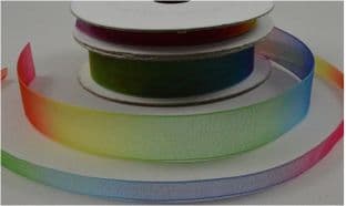 55078 15MM RAINBOW SHEER ORGANZA RIBBON