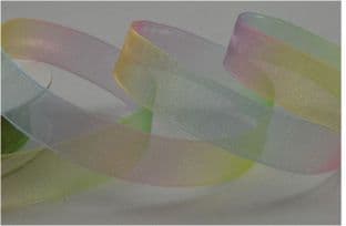 55079 - 15MM LIGHT RAINBOW SHEER ORGANZA