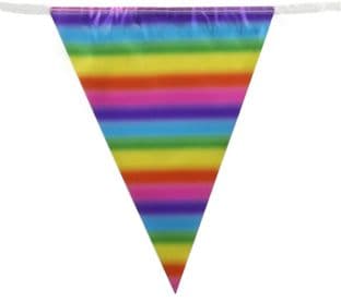 631724 Party Bunting Metallic Rainbow