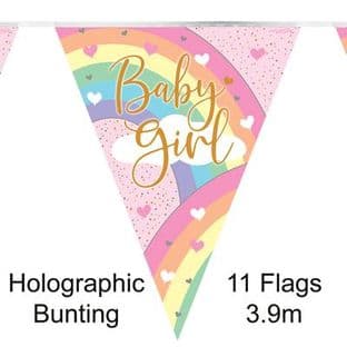 632486 Party Bunting Pastel Rainbow Girl Holographic