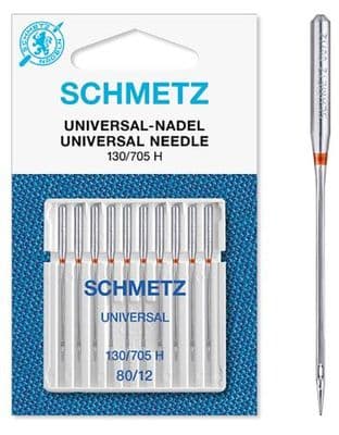 704767 Sewing Machine Needles: Universal: 80(12): 10 Pieces