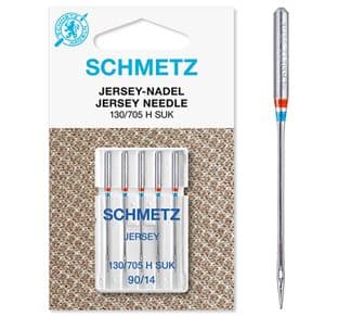 707167 Sewing Machine Needles: Jersey: 90(14): 5 Pieces