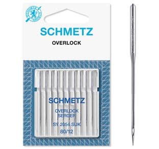 712054 Sewing Machine Needles: Overlock Jersey: 80(12): 10 Pieces