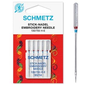 712227 Sewing Machine Needles: Embroidery: 90(14): 5 Pieces