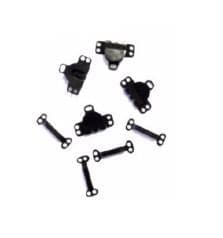 713 Skirt Hooks and Eyes: Steel - 100 Sets - Choice of Colour