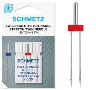 714457 Sewing Machine Needles: Stretch Twin: 75(11) 4.0Mm: 1 Piece