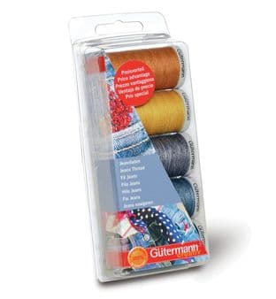 731323\1 Gutermann Thread Set: Jeans: 3 x 100m, 2 x 200m
