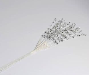 B1179 Pearl Spray: 12 x 3 Stems: Pack of 12 - SILVER