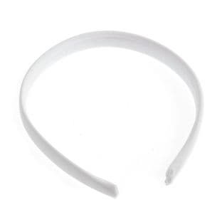 B1263WH Headband: Satin Covered: 16mm: Pack of 12: White
