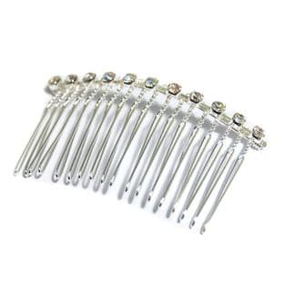 B2056 Comb: Metal: Diamond: Silver