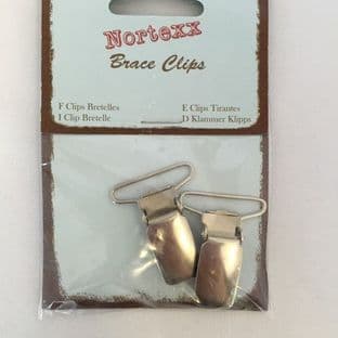 BC/1 Braces Clip: Nickel - 5 x 1 pair