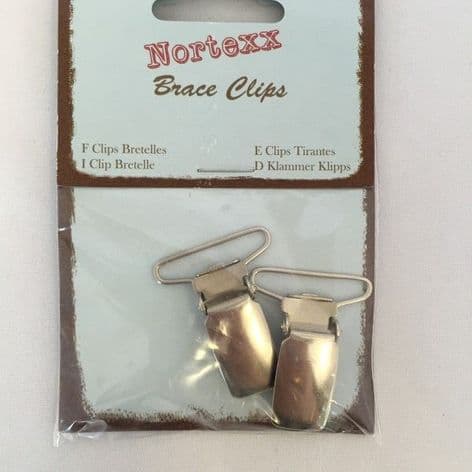 BC/1 Braces Clip: Nickel - 5 x 1 pair