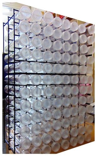 Button Tube Display Stand - Filled or Unfilled - 96 Spaces