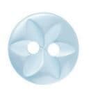 Buttons: Star: Polyester: 18's: Pale Blue