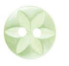 Buttons: Star: Polyester: 22's: Pale Green