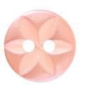 Buttons: Star: Polyester: 22's: Peach