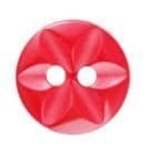 Buttons: Star: Polyester: 22's: Red